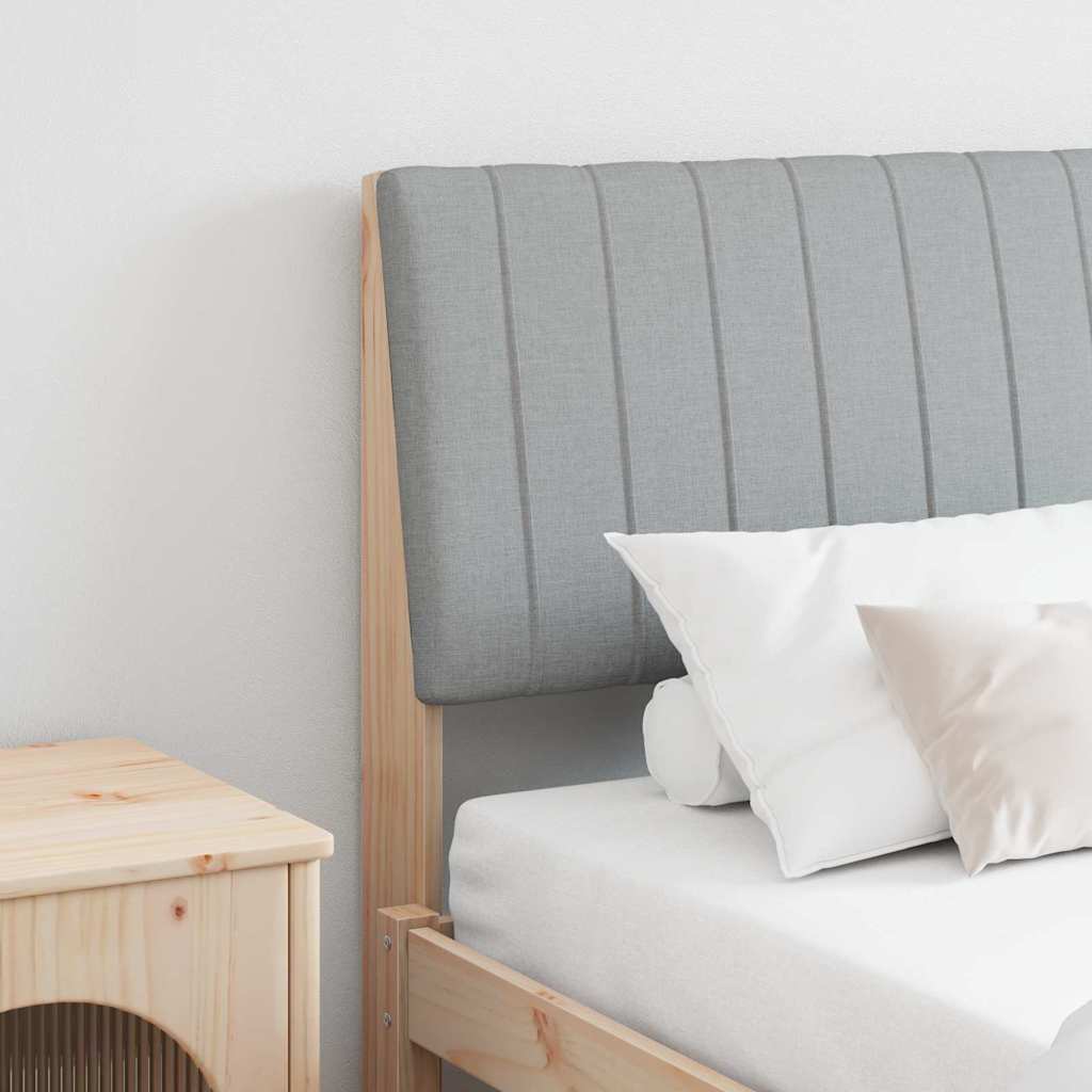 Tête de lit capitonnée Gris clair 200 cm Pin massif - XIOS