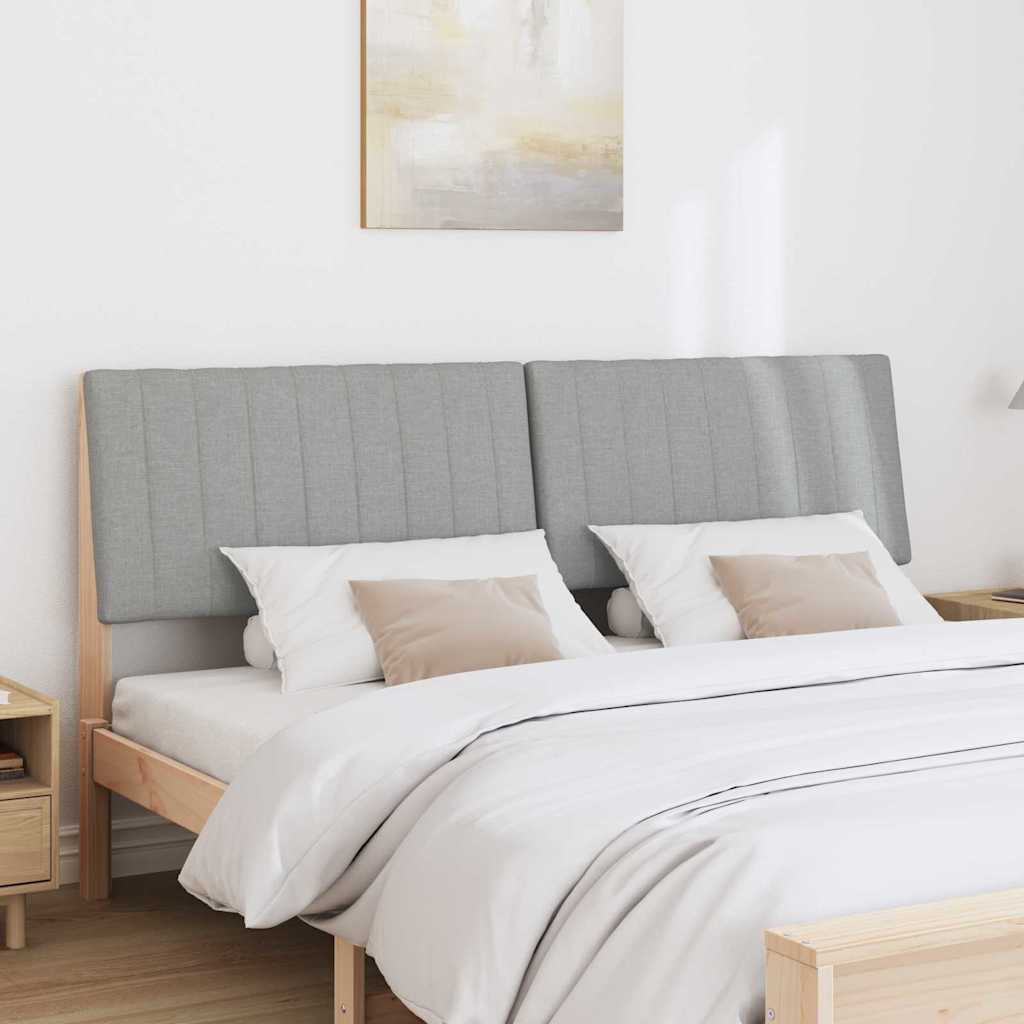 Tête de lit capitonnée Gris clair 200 cm Pin massif - XIOS