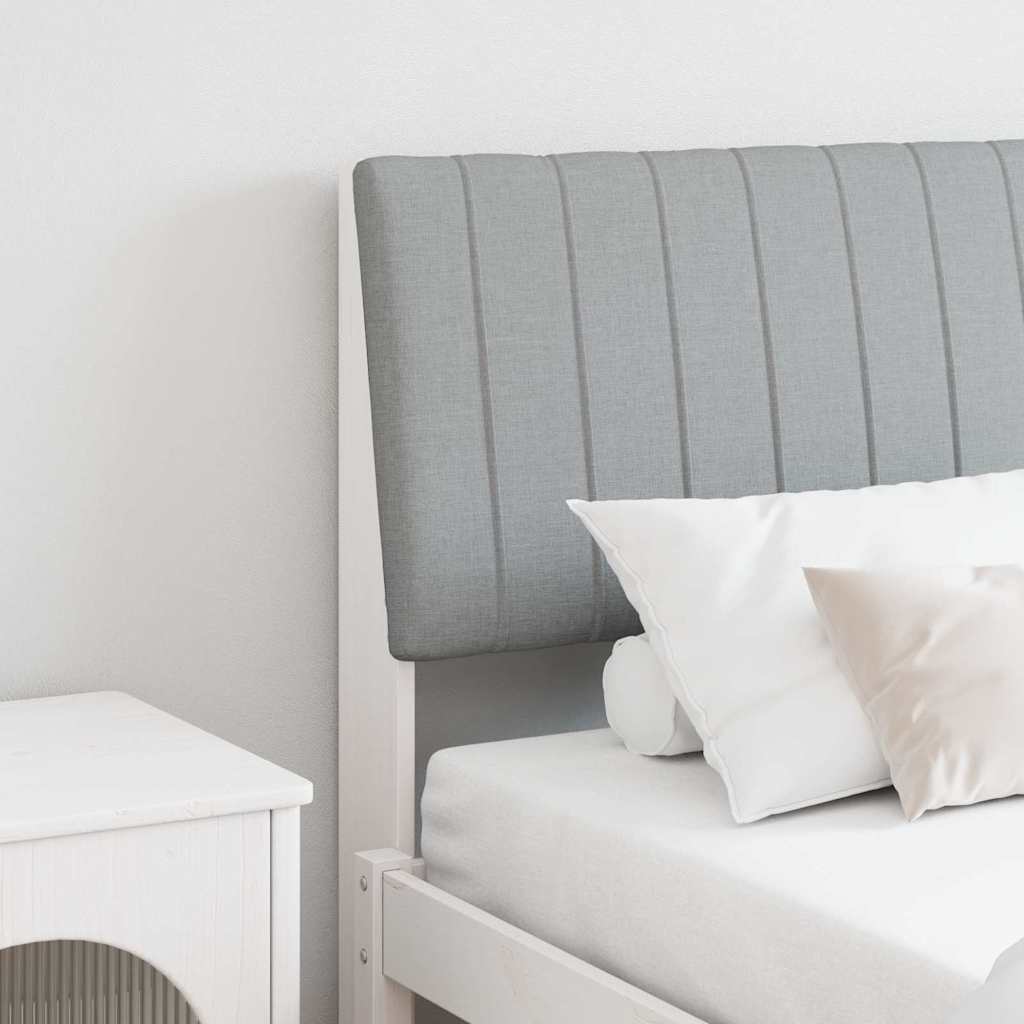 Tête de lit capitonnée Gris clair 200 cm Pin massif - XIOS