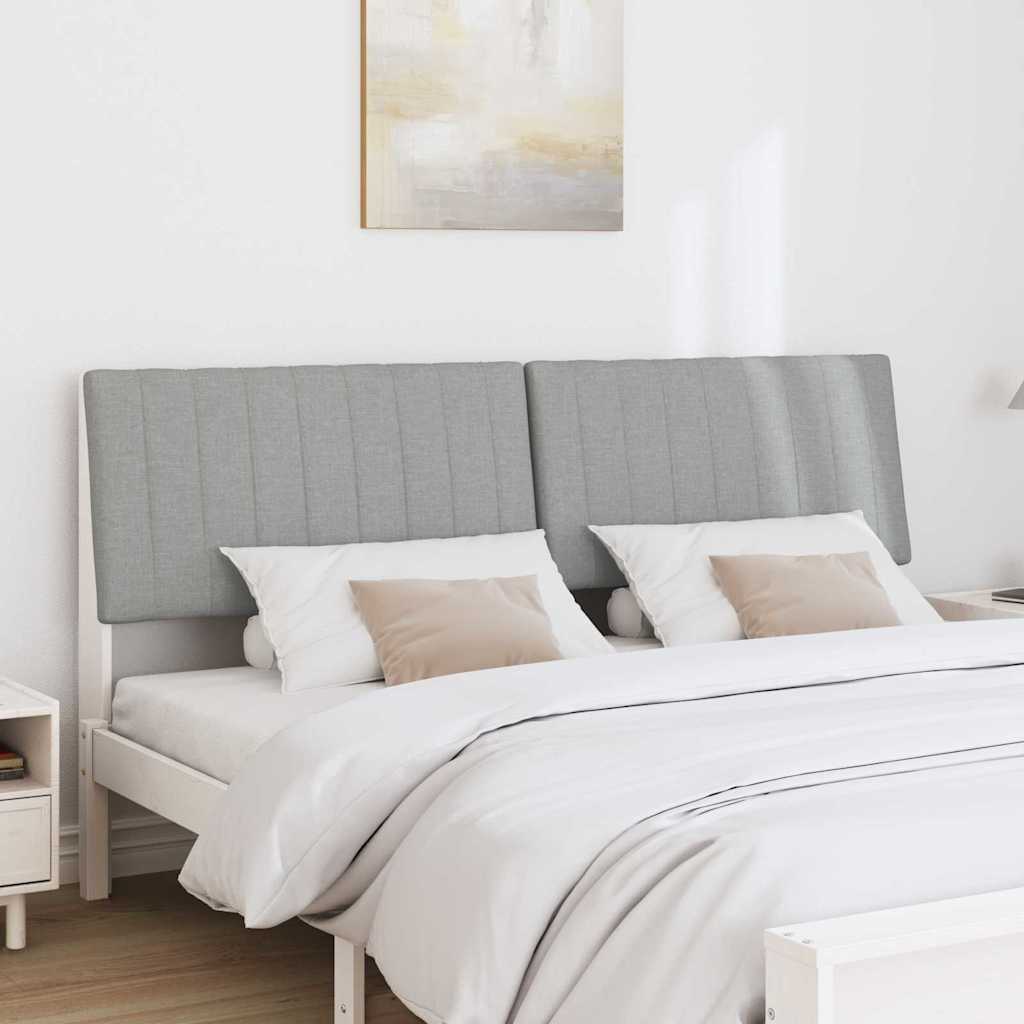 Tête de lit capitonnée Gris clair 200 cm Pin massif - XIOS