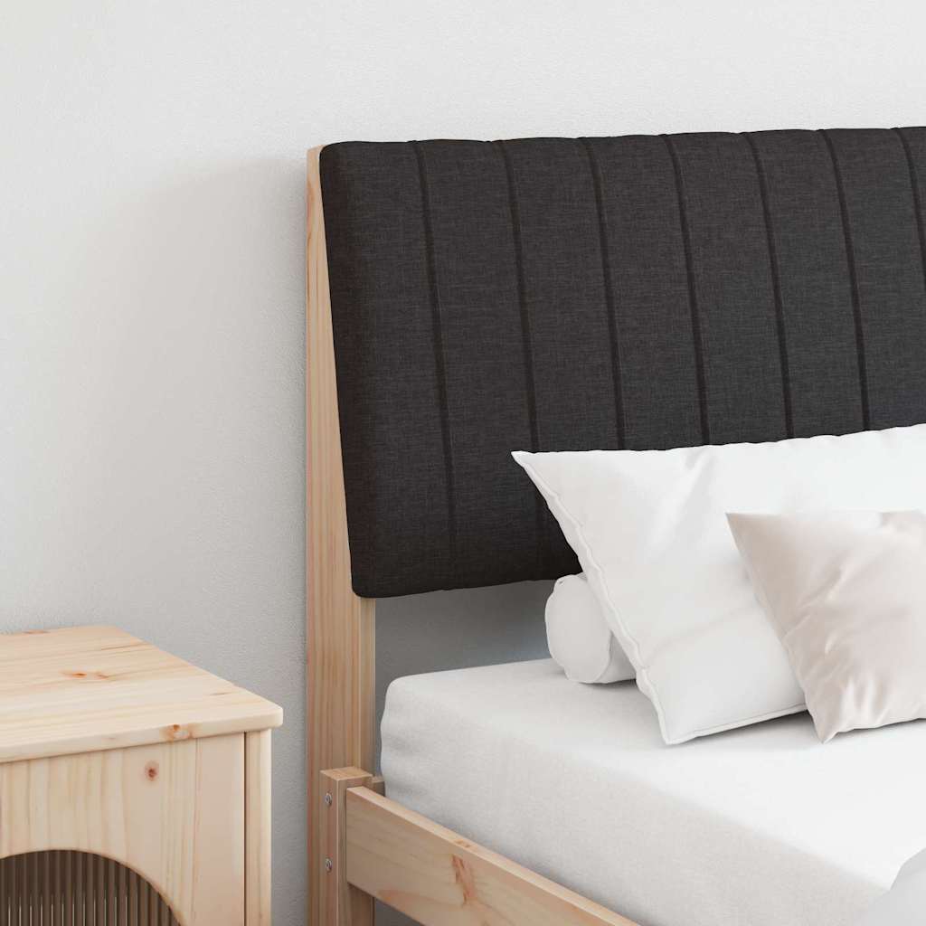 Tête de lit capitonnée Noir 180 cm Pin massif - XIOS
