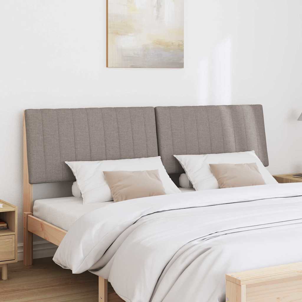 Tête de lit capitonnée Taupe 180 cm Pin massif - XIOS