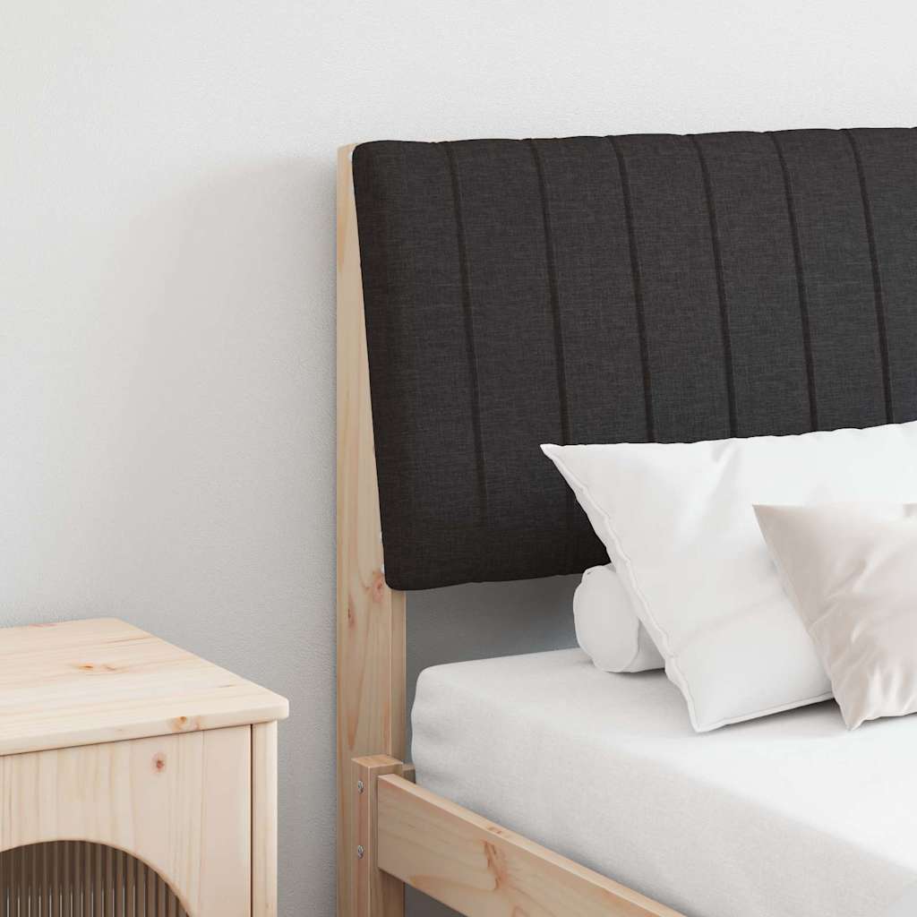 Tête de lit capitonnée Noir 160 cm Pin massif - XIOS