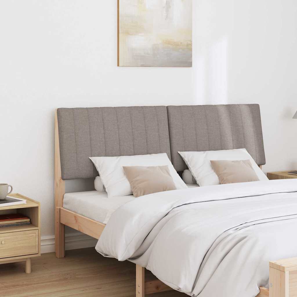 Tête de lit capitonnée Taupe 150 cm Pin massif - XIOS