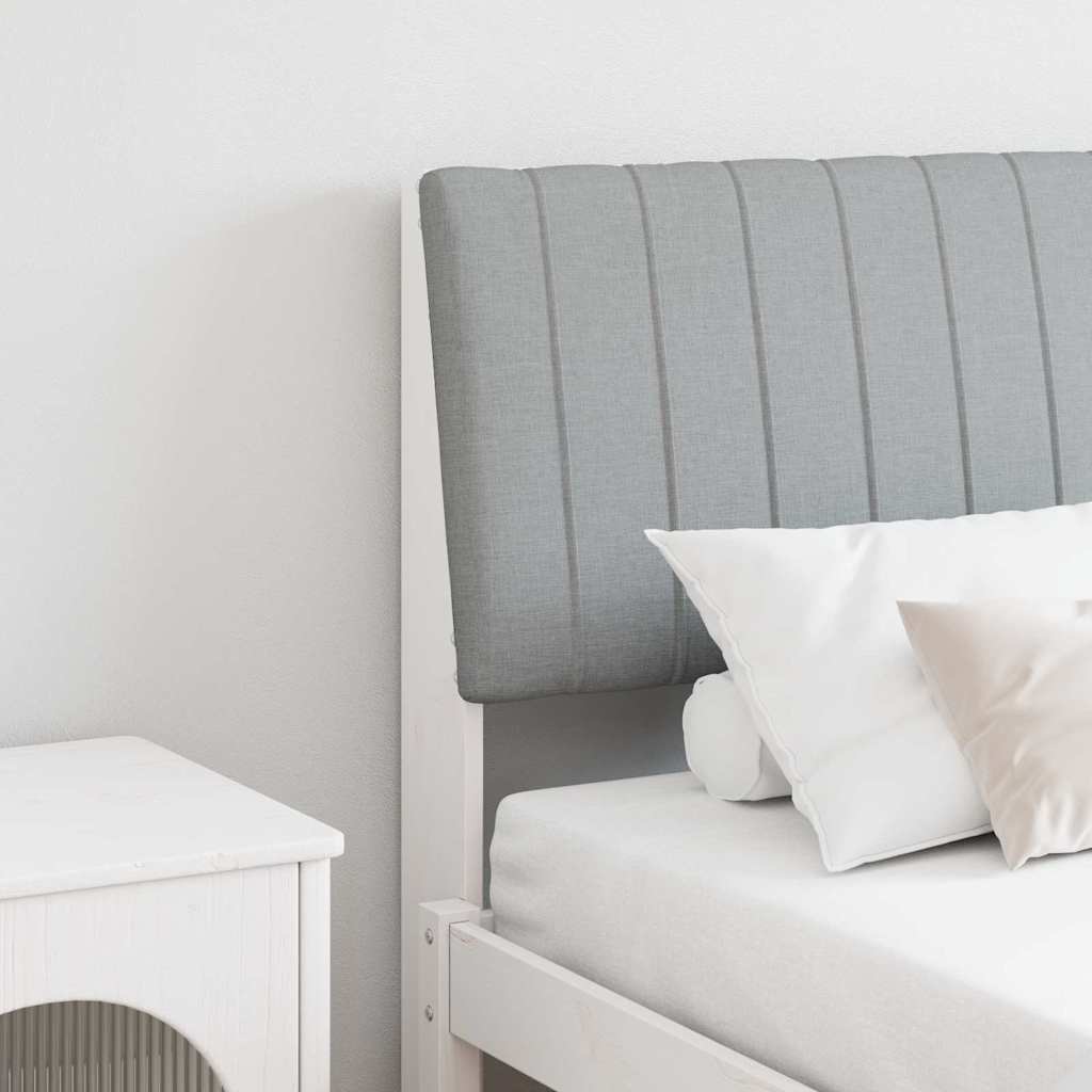 Tête de lit capitonnée Gris clair 150 cm Pin massif - XIOS