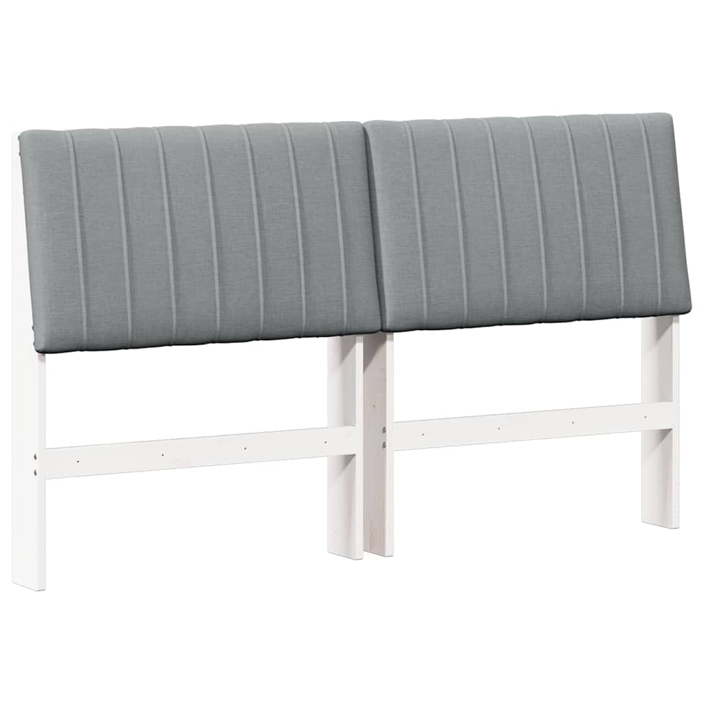 Tête de lit capitonnée Gris clair 150 cm Pin massif - XIOS