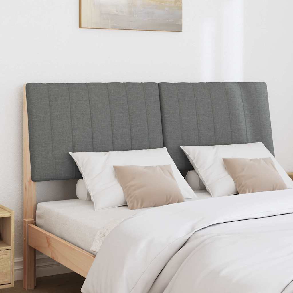 Tête de lit capitonnée Gris foncé 140 cm Pin massif - XIOS