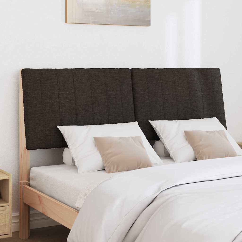 Tête de lit capitonnée Noir 140 cm Pin massif - XIOS