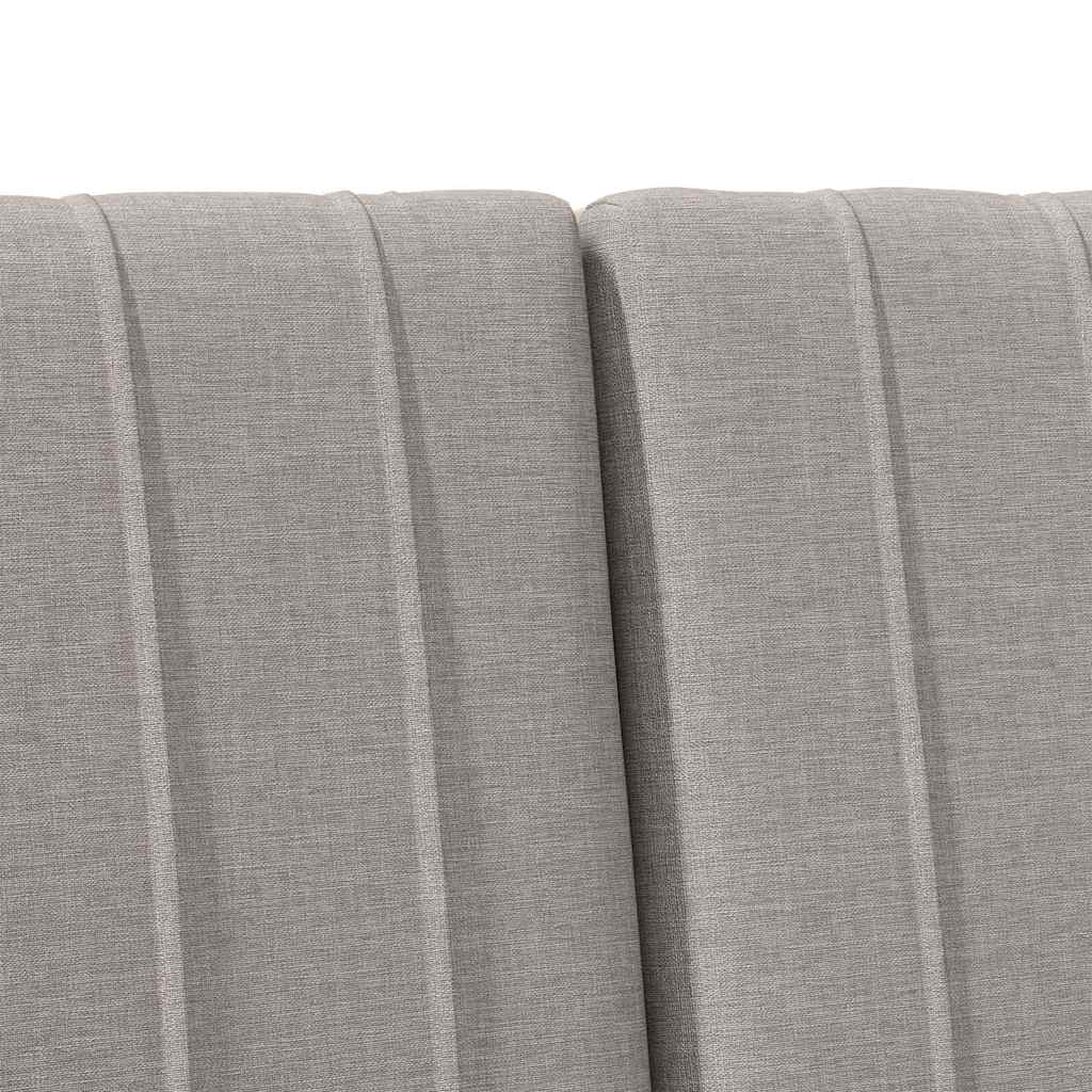 Tête de lit capitonnée Taupe 140 cm Pin massif - XIOS