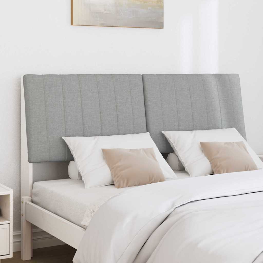 Tête de lit capitonnée Gris clair 140 cm Pin massif - XIOS