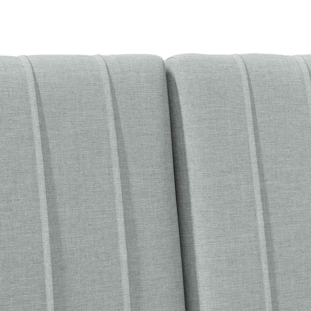 Tête de lit capitonnée Gris clair 135 cm Pin massif - XIOS