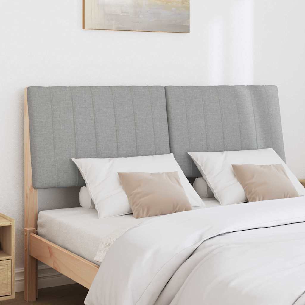 Tête de lit capitonnée Gris clair 135 cm Pin massif - XIOS