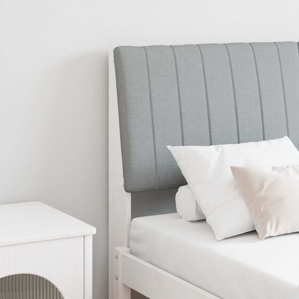 Tête de lit capitonnée Gris clair 135 cm Pin massif - XIOS