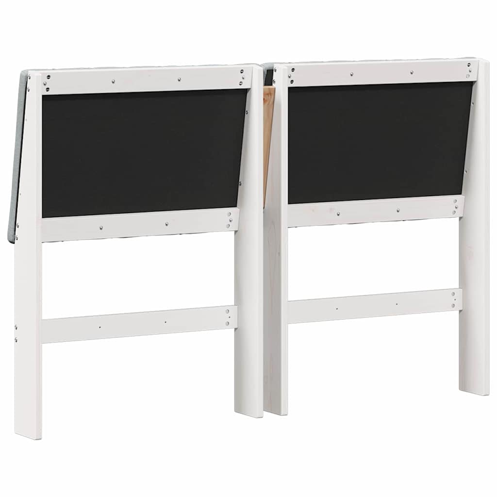 Tête de lit capitonnée Gris clair 135 cm Pin massif - XIOS
