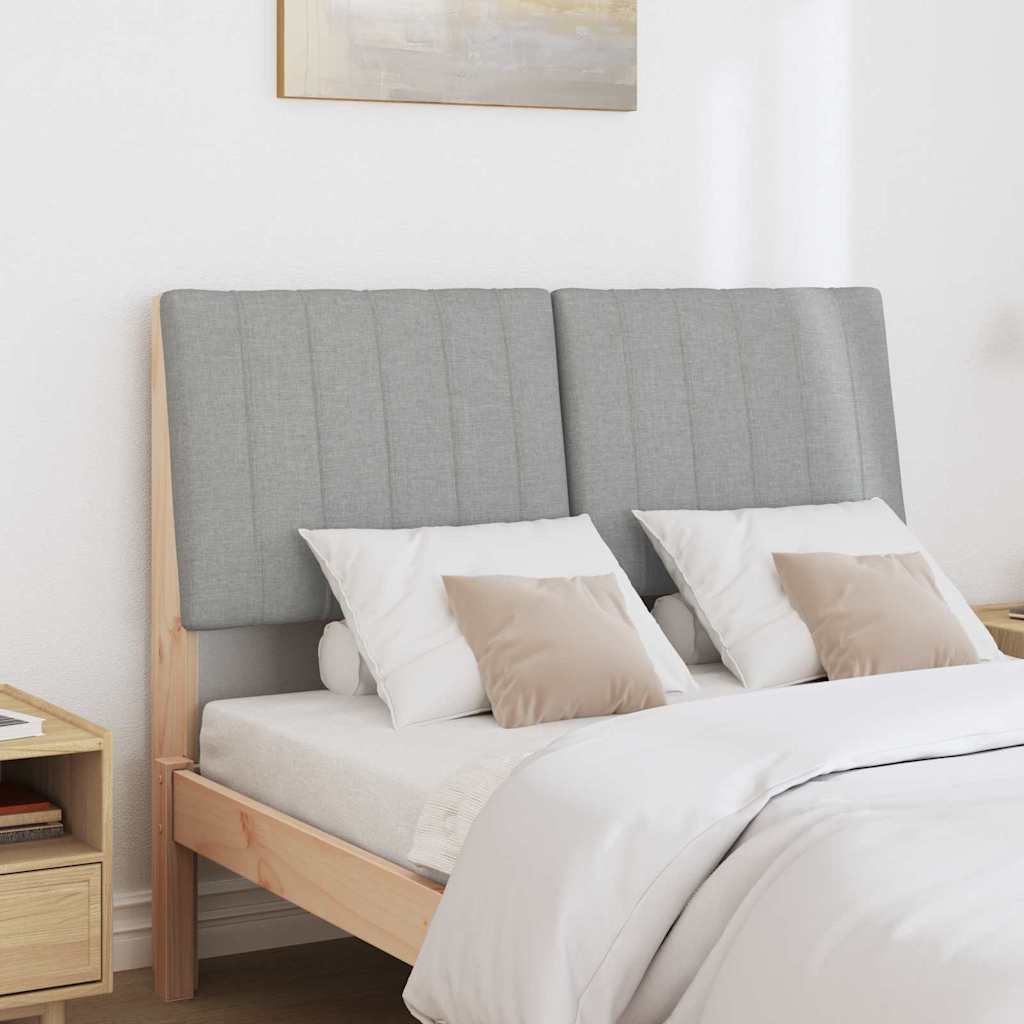 Tête de lit capitonnée Gris clair 120 cm Pin massif - XIOS