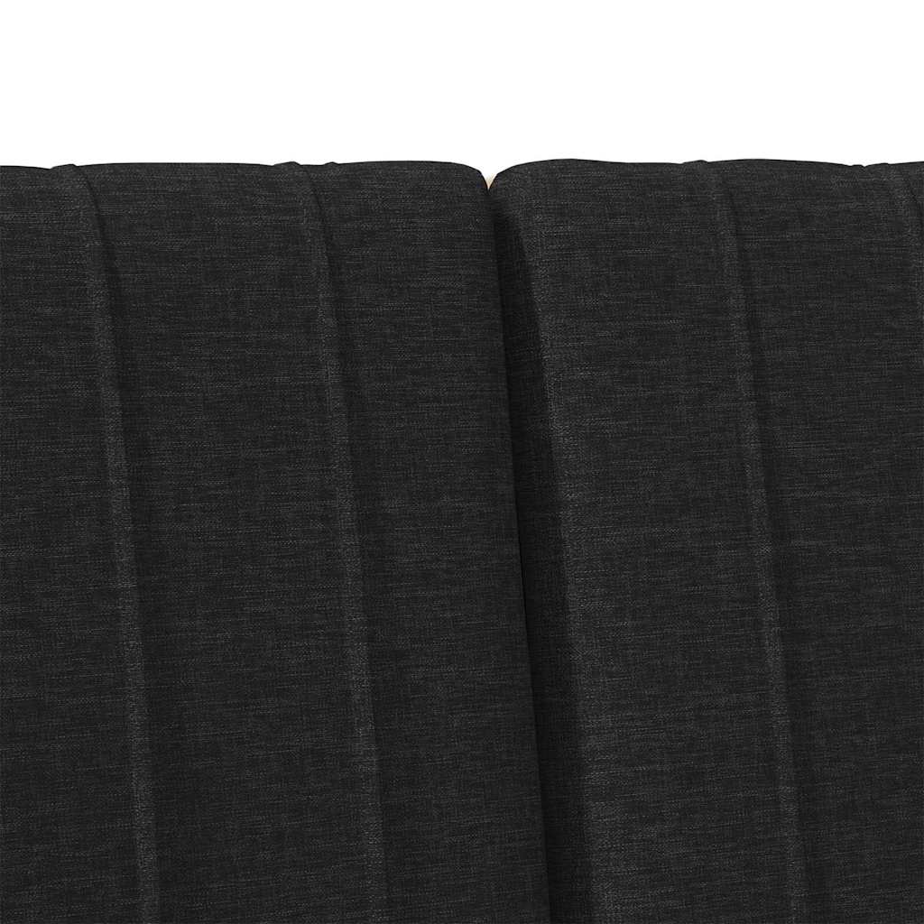 Tête de lit capitonnée Noir 120 cm Pin massif - XIOS