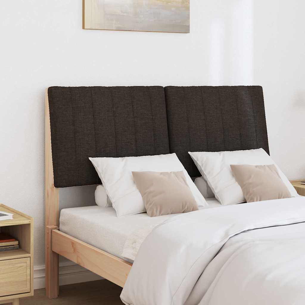 Tête de lit capitonnée Noir 120 cm Pin massif - XIOS
