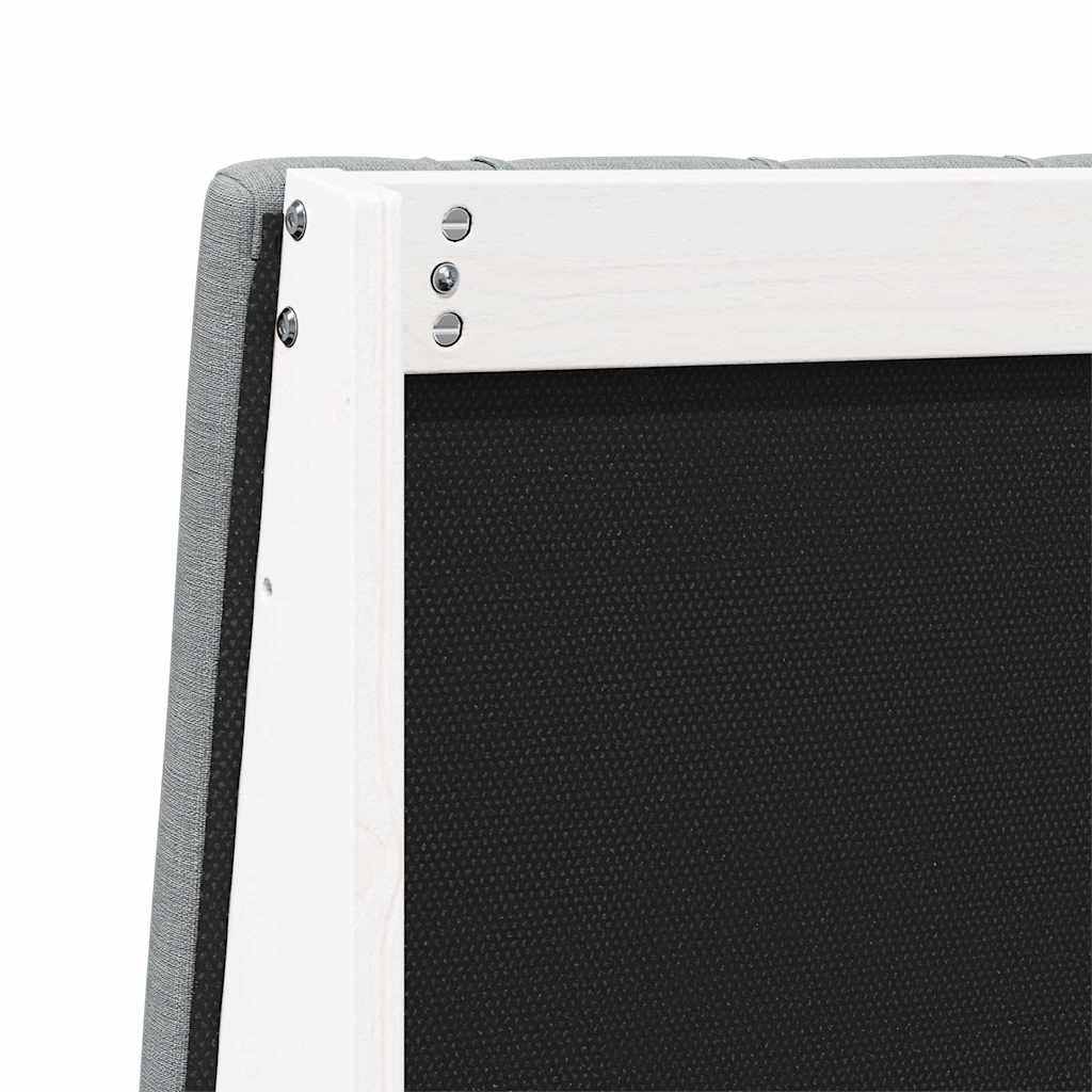 Tête de lit capitonnée Gris clair 120 cm Pin massif - XIOS