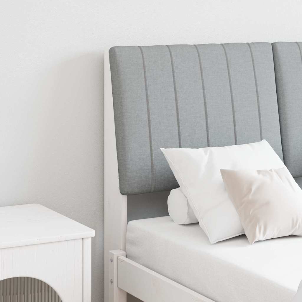 Tête de lit capitonnée Gris clair 120 cm Pin massif - XIOS