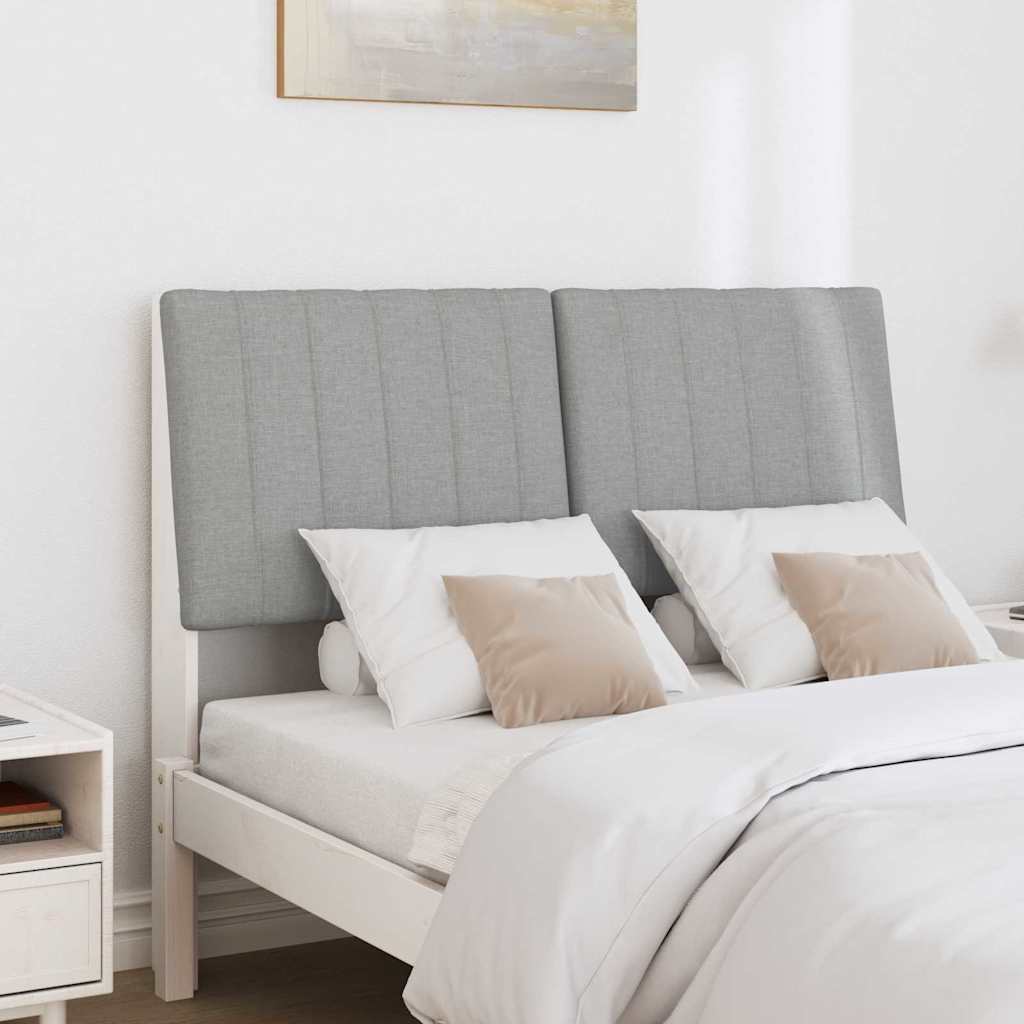 Tête de lit capitonnée Gris clair 120 cm Pin massif - XIOS