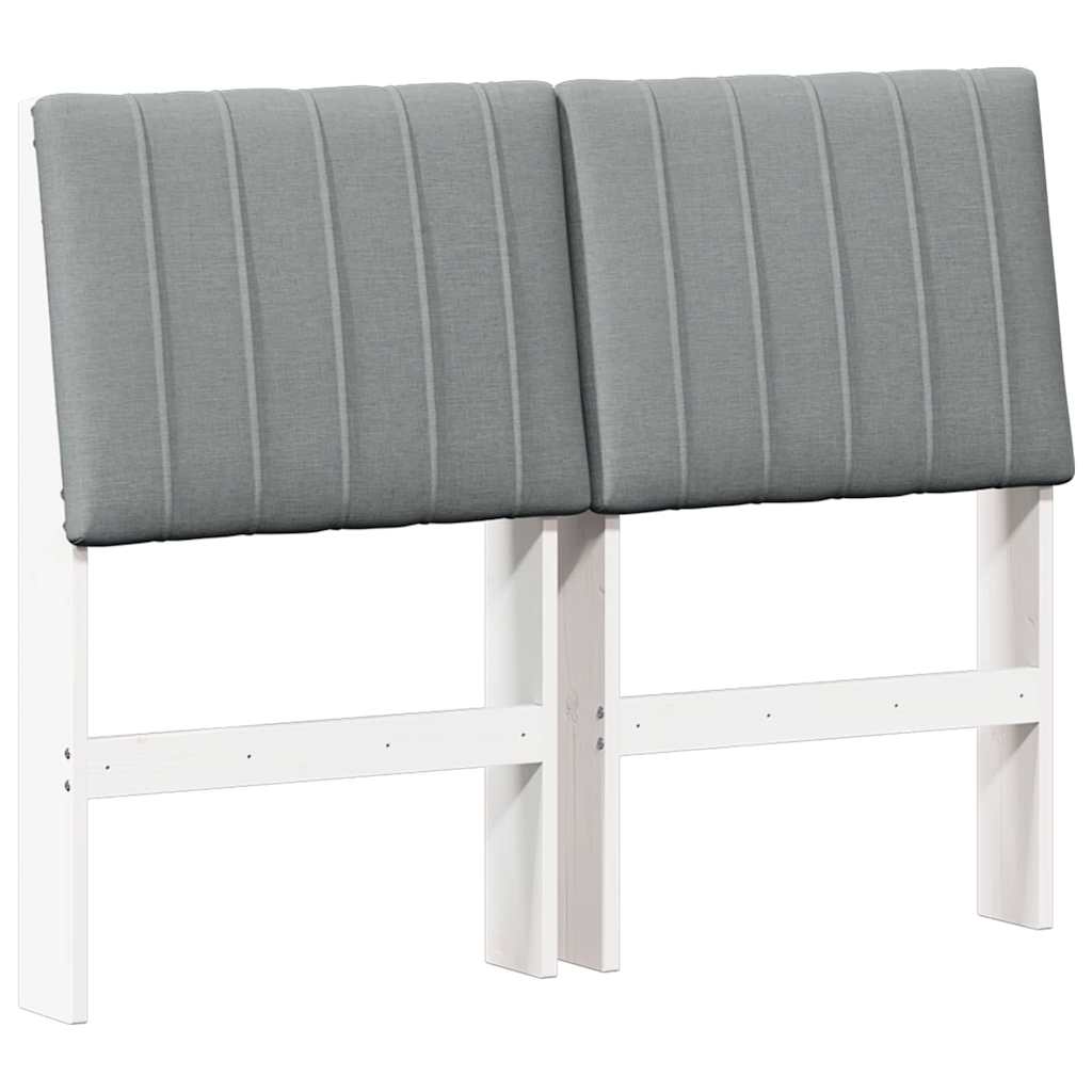 Tête de lit capitonnée Gris clair 120 cm Pin massif - XIOS
