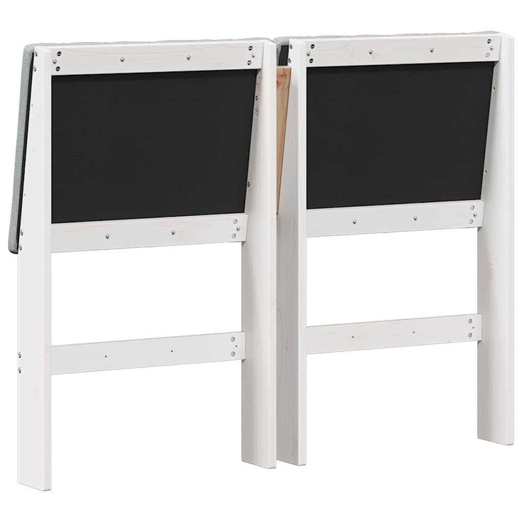 Tête de lit capitonnée Gris clair 120 cm Pin massif - XIOS