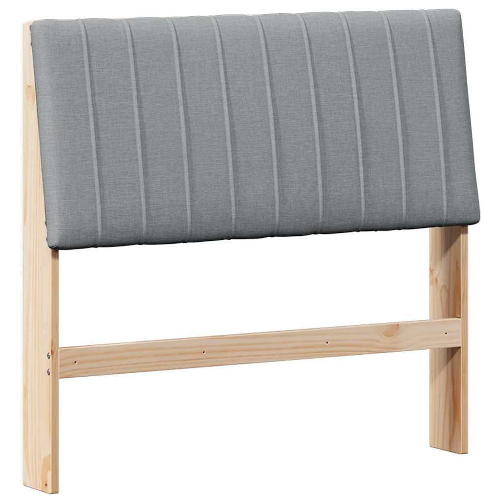 Tête de lit capitonnée Gris clair 100 cm Pin massif - XIOS