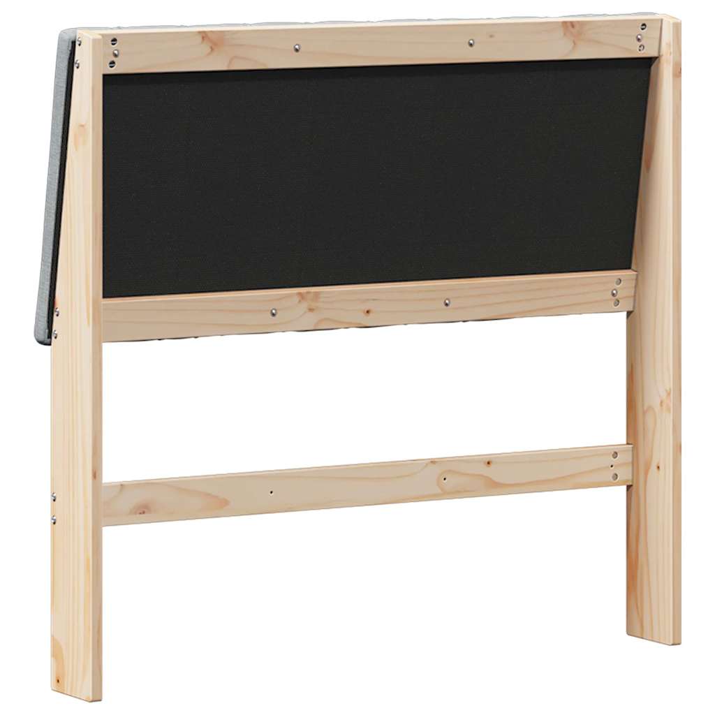 Tête de lit capitonnée Gris clair 100 cm Pin massif - XIOS