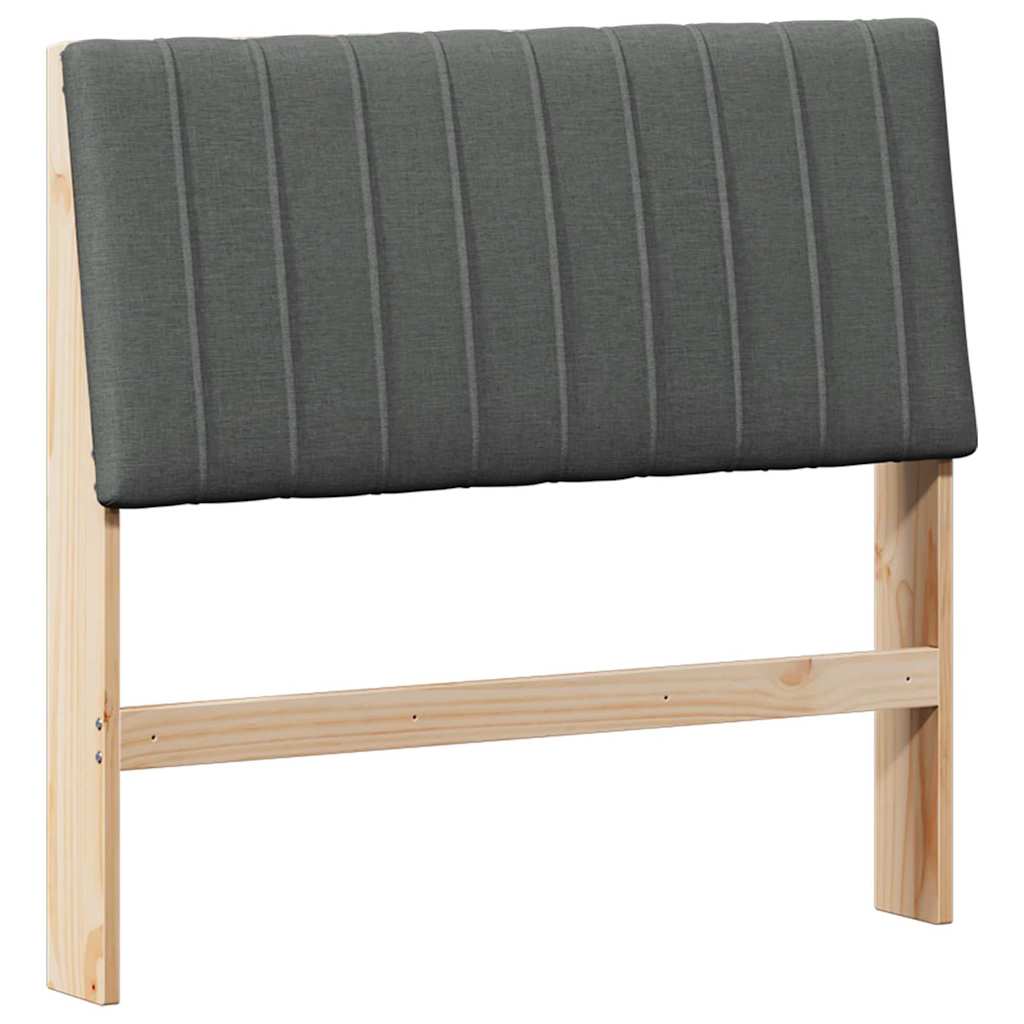 Tête de lit capitonnée Gris foncé 100 cm Pin massif - XIOS