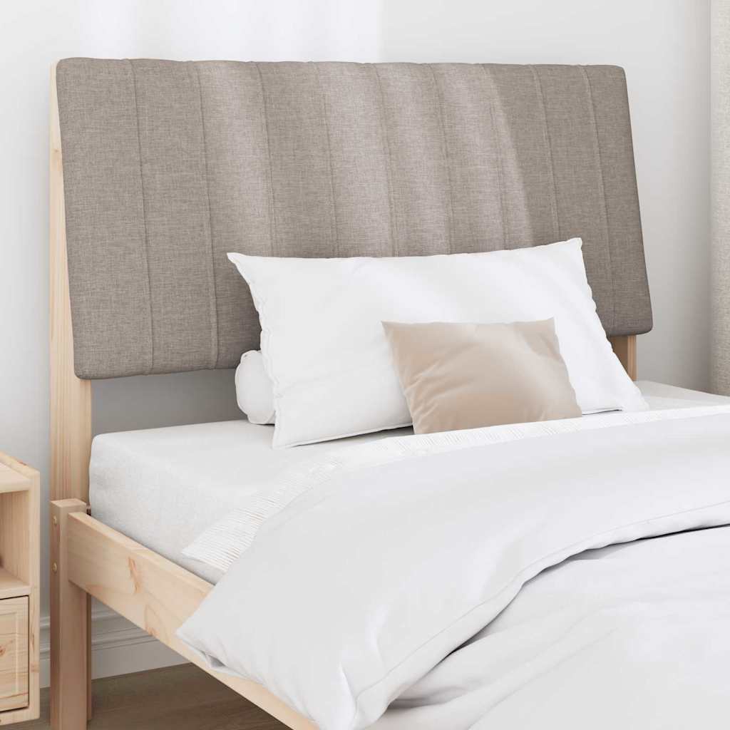 Tête de lit capitonnée Taupe 100 cm Pin massif - XIOS