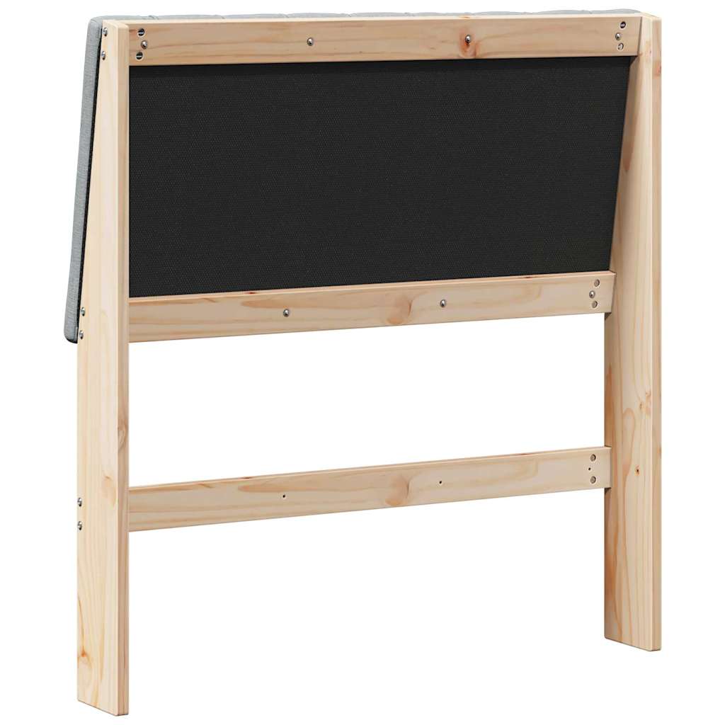 Tête de lit capitonnée Gris clair 90 cm Pin massif - XIOS