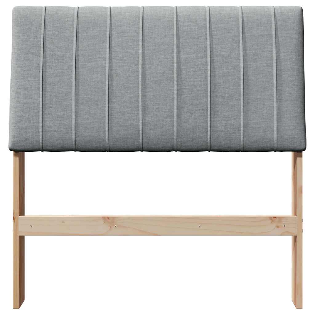Tête de lit capitonnée Gris clair 90 cm Pin massif - XIOS