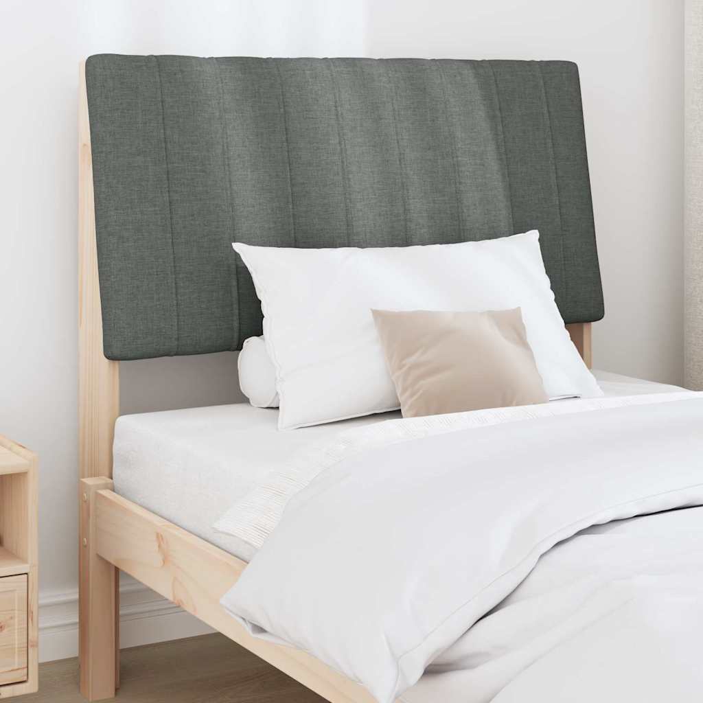 Tête de lit capitonnée Gris foncé 90 cm Pin massif - XIOS