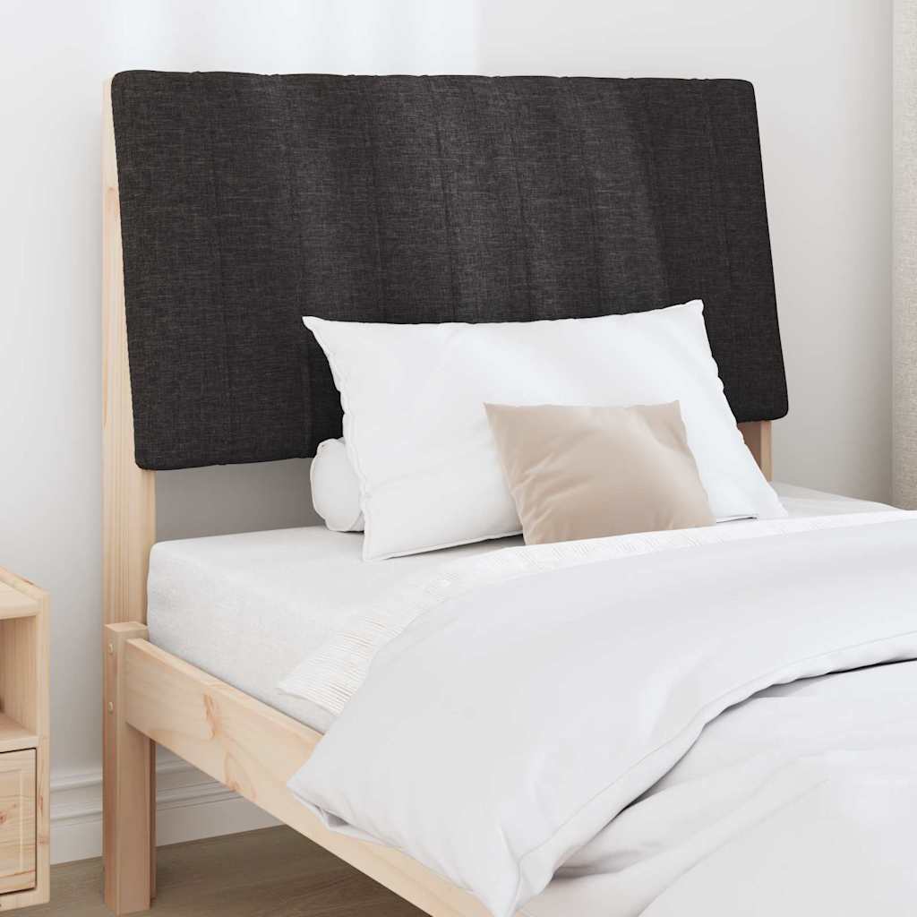 Tête de lit capitonnée Noir 90 cm Pin massif - XIOS