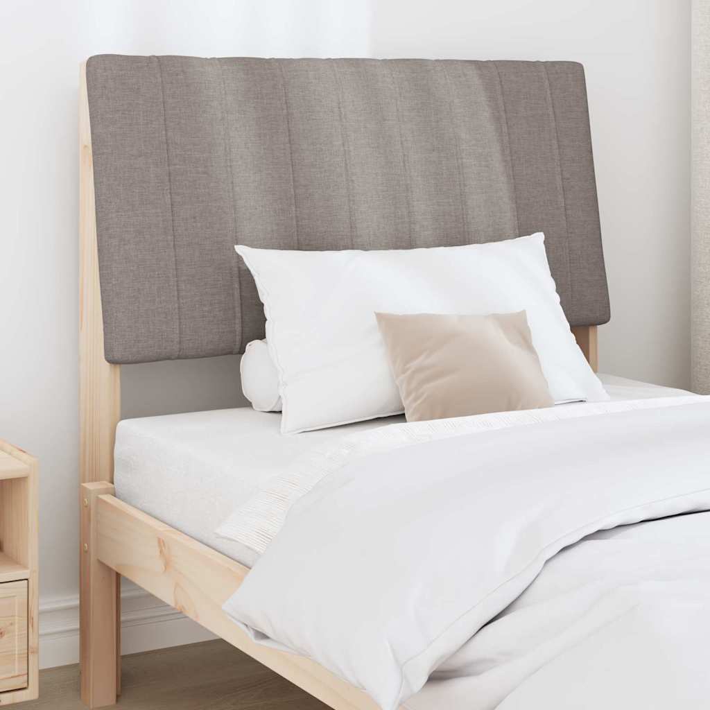Tête de lit capitonnée Taupe 90 cm Pin massif - XIOS