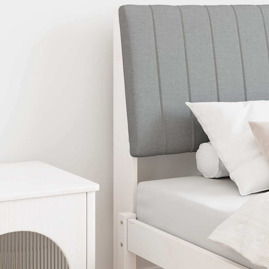 Tête de lit capitonnée Gris clair 90 cm Pin massif - XIOS