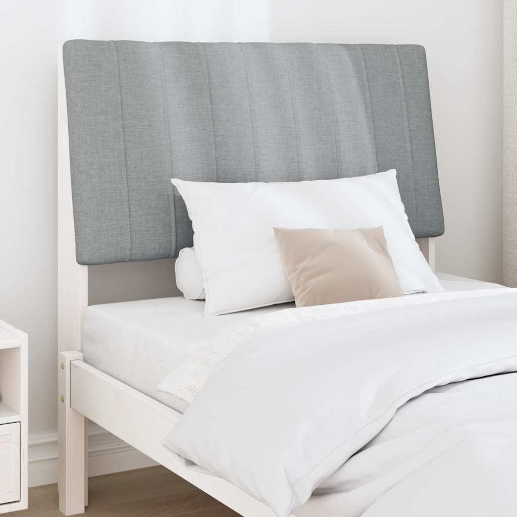 Tête de lit capitonnée Gris clair 90 cm Pin massif - XIOS