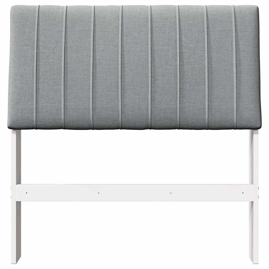 Tête de lit capitonnée Gris clair 90 cm Pin massif - XIOS