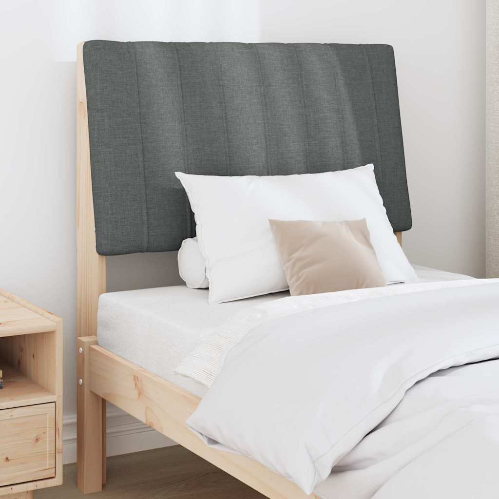 Tête de lit capitonnée Gris foncé 80 cm Pin massif - XIOS
