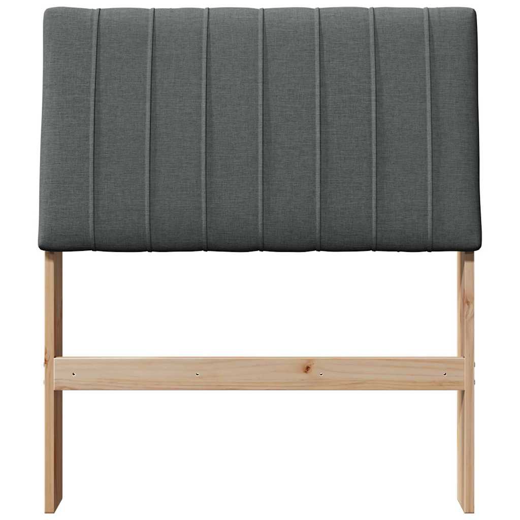 Tête de lit capitonnée Gris foncé 80 cm Pin massif - XIOS