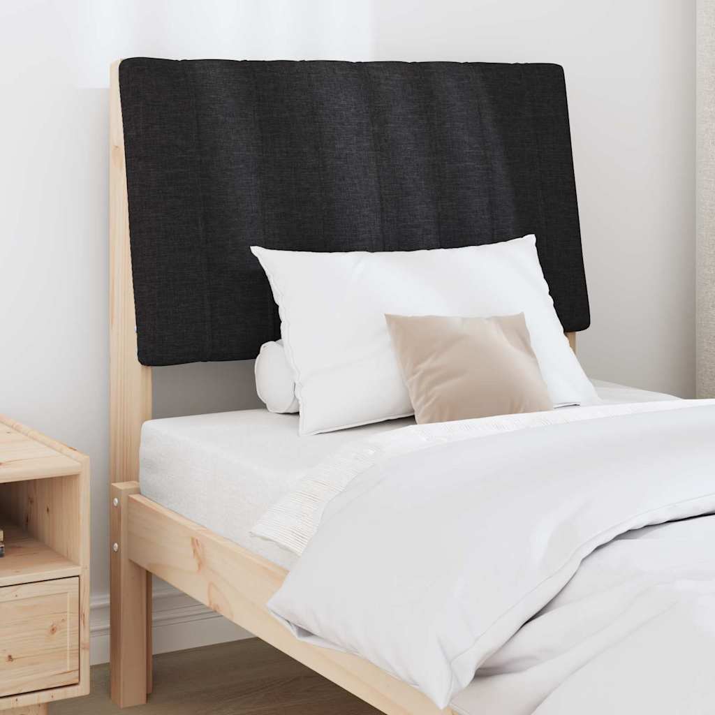 Tête de lit capitonnée Noir 80 cm Pin massif - XIOS