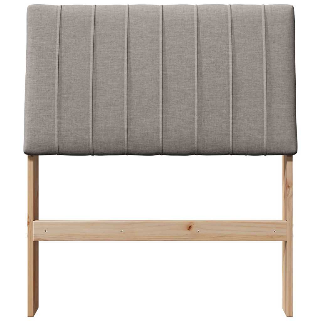 Tête de lit capitonnée Taupe 80 cm Pin massif - XIOS