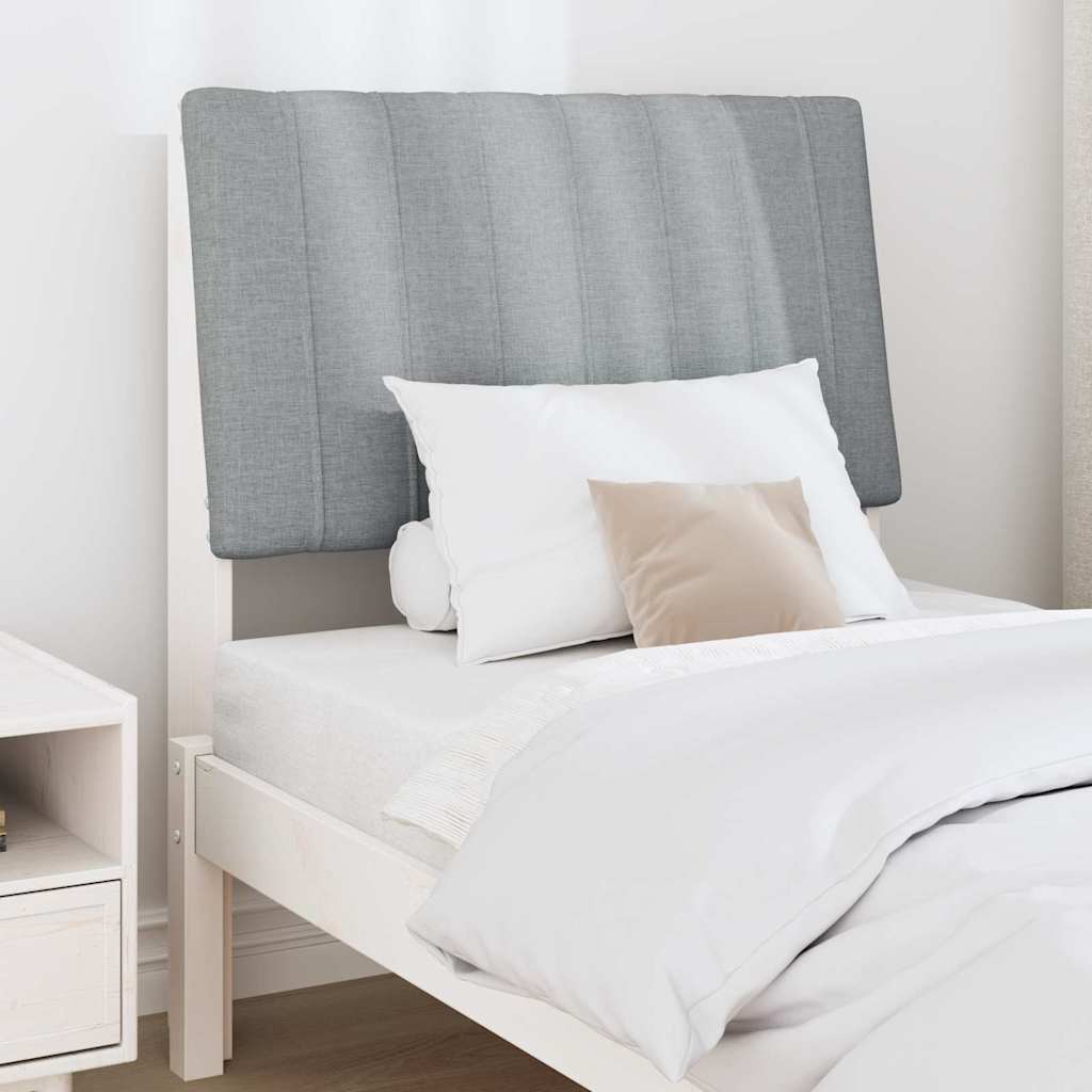 Tête de lit capitonnée Gris clair 80 cm Pin massif - XIOS