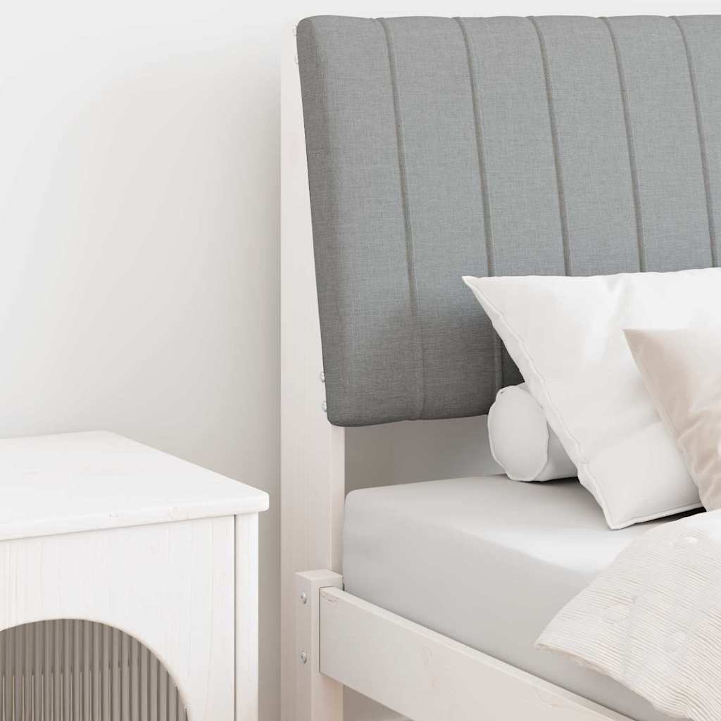 Tête de lit capitonnée Gris clair 75 cm Pin massif - XIOS