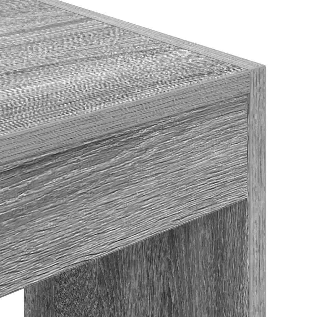 Bibliothèque Sonoma gris 80 x 30 x 198 cm Bois d'ingénierie - XIOS