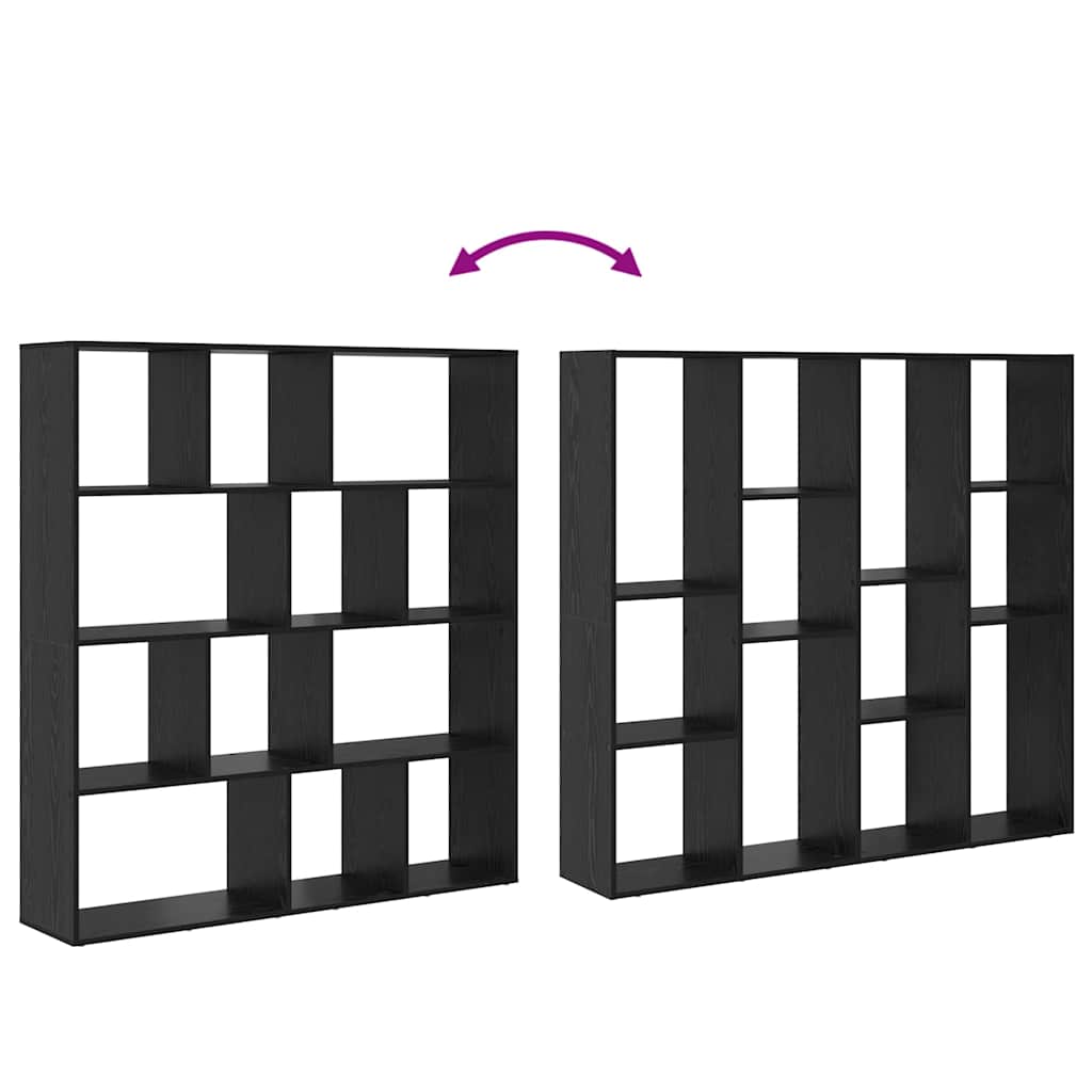 Bibliothèque Chêne noir 132 x 29 x 141,5 cm Bois d'ingénierie - XIOS