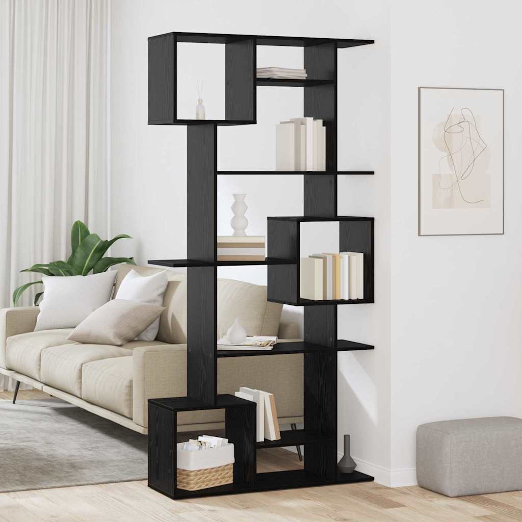 Bibliothèque Chêne noir 92 x 29 x 188 cm Bois d'ingénierie - XIOS