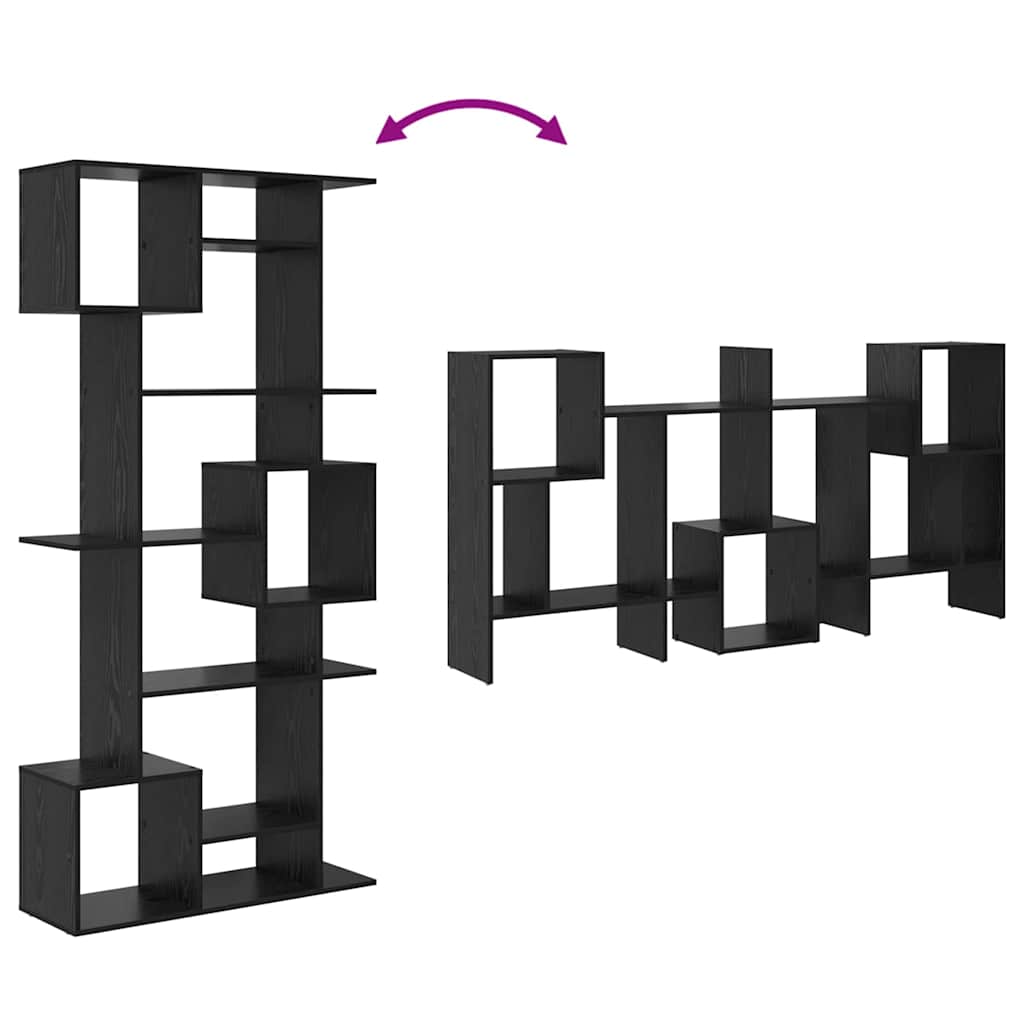 Bibliothèque Chêne noir 92 x 29 x 188 cm Bois d'ingénierie - XIOS