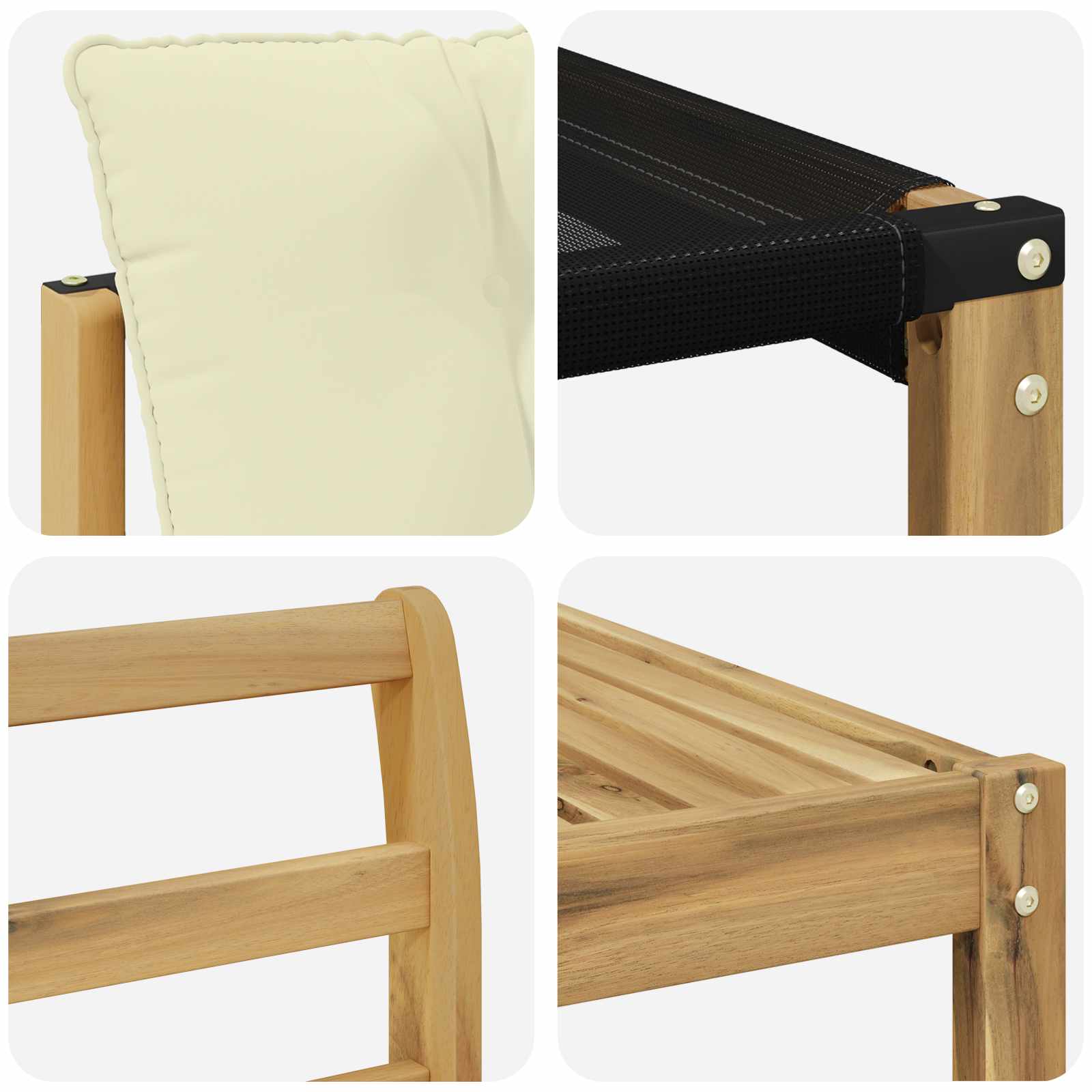 Ensemble de canapés d'extérieur 6 pcs Blanc et crème - XIOS
