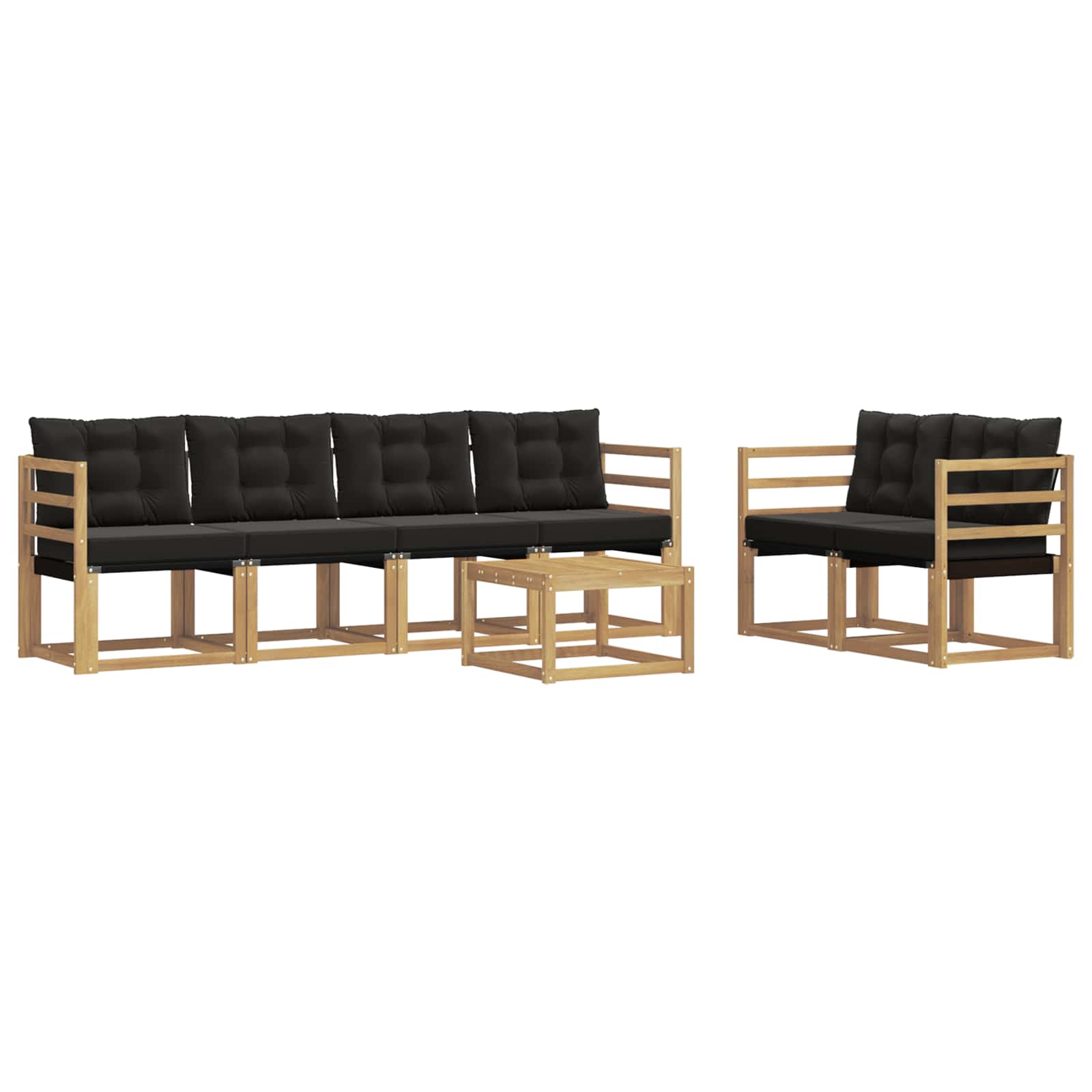 Ensemble de canapés d'extérieur avec coussin 7 pcs - XIOS